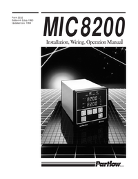 Thumbnail of document Manual - MIC 8200 Process Controller
